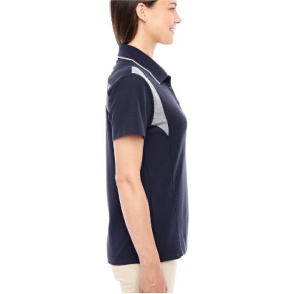 Ladies Sport Navy Active Golf Polo Shirt - Picture 3 of 6